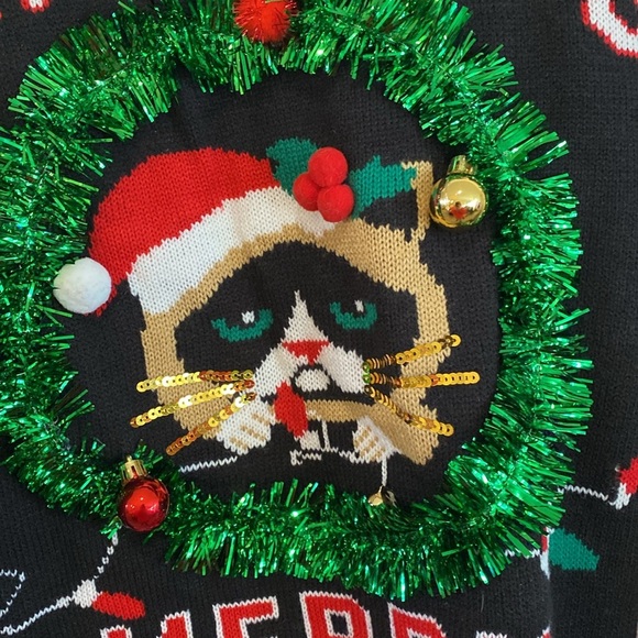 Holiday Cat ugly Sweater - Picture 2 of 4